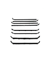 KF2113 Front and Rear, Driver and Passenger Side, Inner and Outer Weatherstrip Kit, Set of 8
