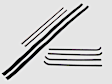 KG1005-8 Driver and Passenger Side, Upper, Inner and Outer Weatherstrip Kit, Set of 2