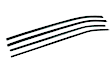 KG2002 Door Glass Weatherstrip - Set of 4