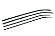 1981 Chevrolet Corvette - Door Glass Weatherstrip - Set of 4