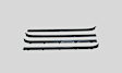 1976 GMC K25 - Door Glass Weatherstrip - Set of 4