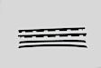 KG2040 Door Glass Weatherstrip - Set of 4
