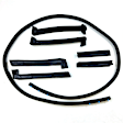 KG4172 Convertible Top Weatherstrip Seal - Kit