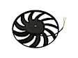 2006 Audi A6 Quattro - Radiator Fan Driver Side, 3.2L 6Cyl, 400 w / 383 mm, Single fan
