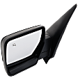 Driver Side Mirror, Non-Towing, Power Adjust, Manual Folding, Heated, Paintable, No Signal Light, No Memory, With Puddle Light, No Auto-Dimming, No Blind Spot Feature, XLT Model