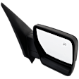Passenger Side Mirror, Non-Towing, Power Adjust, Manual Folding, Heated, Paintable, No Signal Light, No Memory, With Puddle Light, No Auto-Dimming, No Blind Spot Feature, XLT Model