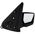 Passenger Side Mirror, Non-Towing, Power Adjust, Manual Folding, Heated, Paintable, No Signal Light, No Memory, With Puddle Light, No Auto-Dimming, No Blind Spot Feature, XLT Model