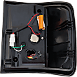 Driver and Passenger Side Tail Light, with Bulbs, LED, Clear Lens, Black Interior, Flareside