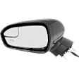 2013-2014 Ford Fusion - Driver Side Mirror, Power Adjust, Heated, Manual Folding, Paintable, In-housing Signal Light, No Memory, With Puddle Light, No Auto-Dimming, With Blind Spot Glass