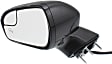 2013-2014 Ford Fusion - Driver Side Mirror, Power Adjust, Heated, Manual Folding, Paintable, In-housing Signal Light, No Memory, With Puddle Light, No Auto-Dimming, With Blind Spot Glass
