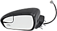 2013-2014 Ford Fusion - Driver Side Mirror, Power Adjust, Heated, Manual Folding, Paintable, In-housing Signal Light, No Memory, With Puddle Light, No Auto-Dimming, With Blind Spot Glass