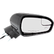 Passenger Side Mirror, Power Adjust, Heated, Manual Folding, Paintable, In-housing Signal Light, No Memory, With Puddle Light, No Auto-Dimming, With Blind Spot Glass