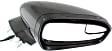 Passenger Side Mirror, Power Adjust, Heated, Manual Folding, Paintable, In-housing Signal Light, No Memory, With Puddle Light, No Auto-Dimming, With Blind Spot Glass