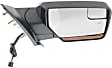 2013-2014 Ford Expedition - Passenger Side Mirror, Non-Towing, Power, Power Folding, Heated, Chrome, In-housing Signal Light, With memory, With Puddle Light, No Auto-Dimming, With Blind Spot Glass