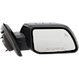 2011-2014 Ford Edge - Passenger Side Mirror, Power Adjust, Heated, Manual Folding, Paintable, No Signal Light, No Memory, With Puddle Light, No Auto-Dimming, With Blind Spot Detection in Glass