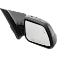 2011-2014 Ford Edge - Passenger Side Mirror, Power Adjust, Heated, Manual Folding, Paintable, No Signal Light, No Memory, With Puddle Light, No Auto-Dimming, With Blind Spot Detection in Glass