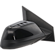 2011-2014 Ford Edge - Passenger Side Mirror, Power Adjust, Heated, Manual Folding, Paintable, No Signal Light, No Memory, With Puddle Light, No Auto-Dimming, With Blind Spot Detection in Glass
