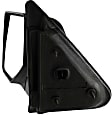 Driver Side Mirror, Manual Adjust, Manual Folding, Non-Heated, Textured Black, No Signal Light, No Memory, No Puddle Light, No Auto-Dimming, No Blind Spot Feature