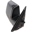 Passenger Side Mirror, Power Adjust, Non-Heated, Manual Folding, With 1 Chrome and 1 Paintable Cap, No Signal Light, No Memory, No Puddle Light, No Auto-Dim, No Blind Spot Feature