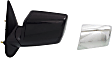 Driver Side Mirror, Manual Adjust, Non-Heated, Manual Folding, With 1 Chrome and 1 Paintable Cap, No Signal Light, No Memory, No Puddle Light, No Auto-Dim, No Blind Spot Feature