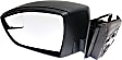 2012 Ford Focus SE - Driver Side Mirror, 4-Door, Power Adjust, Non-Heated, Textured Black, Manual Folding, No Signal Light, With Blind Spot Glass, No Memory, No Puddle Light, No Auto-Dimming, Sedan