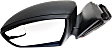2012 Ford Focus SE - Driver Side Mirror, 4-Door, Power Adjust, Non-Heated, Textured Black, Manual Folding, No Signal Light, With Blind Spot Glass, No Memory, No Puddle Light, No Auto-Dimming, Sedan