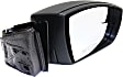 2012-2014 Ford Focus - Sedan Passenger Side Mirror, Power Adjust, Non-Heated, Manual Folding, Textured Black, No Signal Light, Without Memory Recall, No Puddle Light, No Auto-Dimming, With Blind Spot Glass