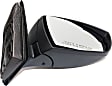 2012-2014 Ford Focus - Sedan Passenger Side Mirror, Power Adjust, Non-Heated, Manual Folding, Textured Black, No Signal Light, Without Memory Recall, No Puddle Light, No Auto-Dimming, With Blind Spot Glass