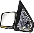 2004-2006 Ford F-150 - Driver Side Mirror, Power Adjust, Heated, Manual Folding, Textured Black, In-housing Signal Light, No Memory, No Puddle Light, No Auto-Dimming, No Blind Spot Feature