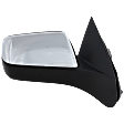 2010 Ford Focus SES - Passenger Side Mirror, Power Adjust, Heated, Chrome, Non-Folding, No Signal Light, No Blind Spot Feature, No Memory, No Puddle Light, No Auto-Dimming