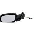 Driver Side Mirror, Manual Adjust, Lever Control, Non-Folding, Non-Heated, With (1) Paintable and (1) Textured Black Cap, Without Blind Spot Feature, S Model, Sedan