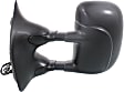 Driver Side Towing Mirror, Power Adjust, Manual Folding, Heated, Textured Black, No Signal Light, No Memory, No Puddle Light, No Auto-Dimming, No Blind Spot Feature