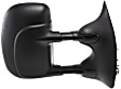 Passenger Side Towing Mirror, Power Adjust, Manual Folding, Heated, Textured Black, No Signal Light, No Memory, No Puddle Light, No Auto-Dimming, No Blind Spot Feature