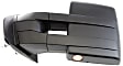 Driver Side Towing Mirror, Power Adjust, Heated, Manual Folding, Textured Black, In-housing Signal Light, With Memory, With Puddle Light, No Auto-Dim, With Blind Spot Glass