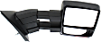 2012 Ford F-150 - Passenger Side Towing Mirror, Power Adjust, Heated, Textured Black, Manual Folding, In-housing Signal Light, With Blind Spot Glass, With Memory, With Puddle Light, No Auto-Dimming