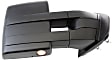2012 Ford F-150 - Passenger Side Towing Mirror, Power Adjust, Heated, Textured Black, Manual Folding, In-housing Signal Light, With Blind Spot Glass, With Memory, With Puddle Light, No Auto-Dimming