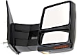 2012 Ford F-150 - Passenger Side Towing Mirror, Power Adjust, Heated, Textured Black, Manual Folding, In-housing Signal Light, With Blind Spot Glass, With Memory, With Puddle Light, No Auto-Dimming