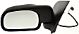 Driver Side Mirror, Power Adjust, Non-Heated, Manual Folding, Textured Black, No Signal Light, No Memory, No Puddle Light, No Auto-Dim, No Blind Spot Feature