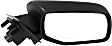 Passenger Side Mirror, Power Adjust, Heated, Textured Black, Manual Folding, No Signal Light, No Blind Spot Feature, No Memory, No Puddle Light, No Auto-Dimming, without Spot Mirror