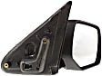 Passenger Side Mirror, Power Adjust, Heated, Textured Black, Manual Folding, No Signal Light, No Blind Spot Feature, No Memory, No Puddle Light, No Auto-Dimming, without Spot Mirror