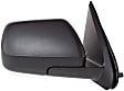 Passenger Side Mirror, Power Adjust, Heated, Textured Black, Manual Folding, No Signal Light, No Blind Spot Feature, No Memory, No Puddle Light, No Auto-Dimming, without Spot Mirror