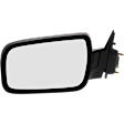 Driver Side Mirror, Power Adjust, Manual Folding, Heated, Chrome, No Signal Light, With memory, With Puddle Light, No Auto-Dimming, No Blind Spot Feature
