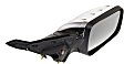 Passenger Side Mirror, Power Adjust, Manual Folding, Heated, Chrome, No Signal Light, With memory, With Puddle Light, No Auto-Dimming, No Blind Spot Feature