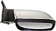 Passenger Side Mirror, Power Adjust, Manual Folding, Heated, Chrome, No Signal Light, With memory, With Puddle Light, No Auto-Dimming, No Blind Spot Feature