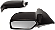 2006-2010 Ford Fusion - Driver Side Mirror, Power Adjust, Heated, Non-Folding, With 1 Paintable and 1 Textured Black Cap, No Signal Light, No Memory, No Puddle Light, No Auto-Dimming, No Blind Spot Feature