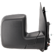 2008 Ford E-250 Base - Passenger Side Mirror, Power, Non-Heated, Textured Black, Manual Folding, No Signal Light, No Blind Spot Feature, No Memory, No Puddle Light, No Auto-Dimming