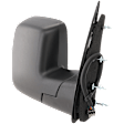 2008 Ford E-250 Base - Passenger Side Mirror, Power, Non-Heated, Textured Black, Manual Folding, No Signal Light, No Blind Spot Feature, No Memory, No Puddle Light, No Auto-Dimming