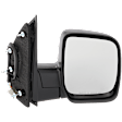 2008 Ford E-250 Base - Passenger Side Mirror, Power, Non-Heated, Textured Black, Manual Folding, No Signal Light, No Blind Spot Feature, No Memory, No Puddle Light, No Auto-Dimming