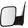 4-bolt mount, Driver Side Mirror, Manual Adjust, Non-Heated, Manual Folding, Textured Black, No Signal Light, No Memory, No Puddle Light, No Auto-Dimming, No Blind Spot Feature