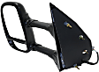 2009-2014 Ford E-150 - 4-bolt mount, Driver Side Towing Mirror, Power, Non-Heated, Manual Folding, Textured Black, No Signal Light, No Memory, No Puddle Light, No Auto-Dimming, No Blind Spot Feature